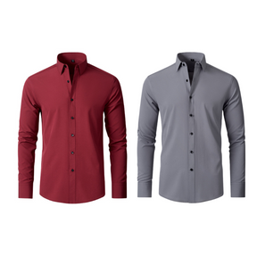 (Compre 1 Leve 2) Camisa Social Italian Ultra Tech Anti amassados +RELÓGIO DE BRINDE!