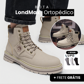 Bota LondMax Ortopédico - Brinde ( 3 pares de meia)