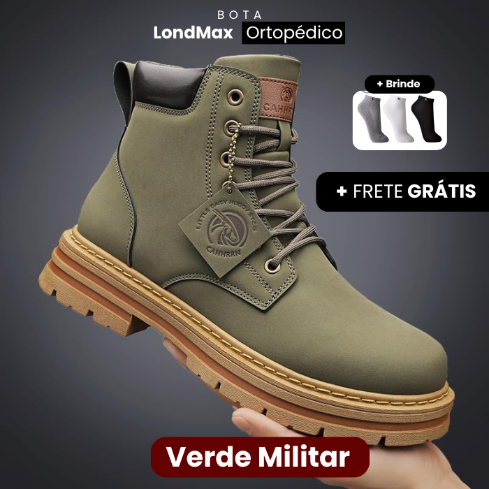 Bota LondMax Ortopédico - Brinde ( 3 pares de meia)