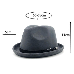 Chapéu Masculino Elegante de Lã + BRINDE