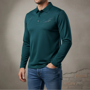 [Leve 4, Pague Só 2] Camisa Polo Masculina Ravelli Manga Longa em Poliéster com Forro Térmico Flanelado + BRINDES: 4 Cuecas, Relógio e Cinto