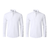 (Compre 1 Leve 2) Camisa Social Italian Ultra Tech Anti amassados +RELÓGIO DE BRINDE!