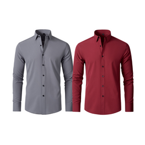 (Compre 1 Leve 2) Camisa Social Italian Ultra Tech Anti amassados +RELÓGIO DE BRINDE!